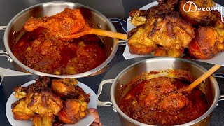 COMMENT PRÉPARER LE POULET SAUCE TOMATE AFRICAINE  GHANA [upl. by Joed]