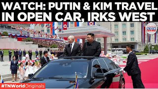 WATCH Kim JongUn and Putin Travel in Open Car  Putin Visits North Korea  Times Now World [upl. by Nalehp]