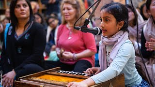 Vrinda singing Narasimha Prayers ISKCON Denmark [upl. by Ydaj]