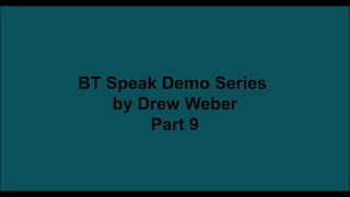 Drew Webers BT Speak Demo Series Part 9 Similarities to the Braille n Speak [upl. by Indnahc119]