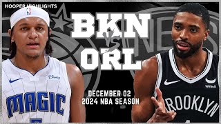 Orlando Magic vs Brooklyn Nets Full Game Highlights  Dec 2  2024 NBA Season [upl. by Georgeanne48]