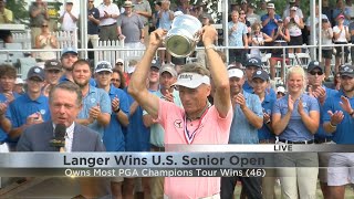 Bernhard Langer wins US Senior Open at Sentry World [upl. by Paik743]