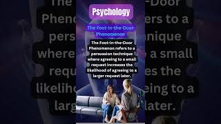 The Foot in the Door Phenomenon shorts education [upl. by Noillimaxam]