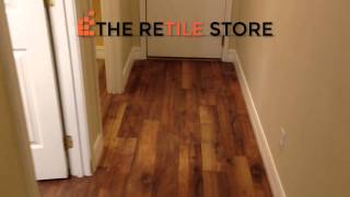 ReTile Wood Look Porcelain Tile Installation 6x36 [upl. by Nivej586]