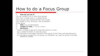 Focus Group Facilitation [upl. by Ennoved]