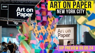 ART ON PAPER FAIR 2024 VIP PREVIEW NEW YORK CITY ART FAIR [upl. by Newberry602]