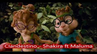 Clandestino Shakira ft Maluma  Alvin y las ardillas [upl. by Alexei]