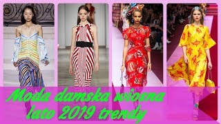 Moda 👘 damska wiosna lato 2019 trendy [upl. by Ttereve]