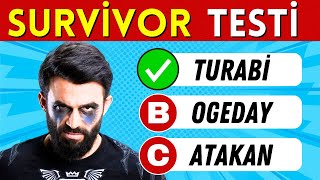 Survivor Bilgi Yarışması 🧠 SURVİVOR TESTİ  Survivor All Star Özel ★ [upl. by Kristina]