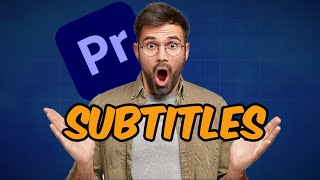 How To Make ANIMATED SUBTITLES In Premiere Pro [upl. by Bethanne]