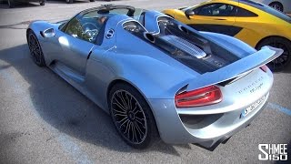 Porsche 918 Spyder Sounds  Startups and Revs [upl. by Pestana332]