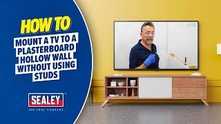 How to Mount a TV to a Plasterboard Hollow Wall Without Using Studs [upl. by Rico339]