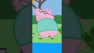 Daddy Pig poop in the river peppapig cartoon animation funnycartoon shorts [upl. by Hilde914]