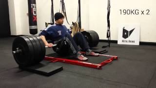 Hip Thruster Hip Thrusts With Metal Rhino [upl. by Jalbert]