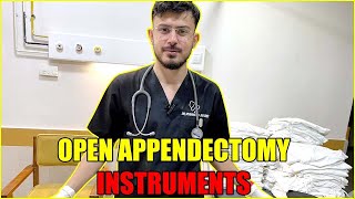 APPENDECTOMY INSTRUMENT SET  OPEN APPENDECTOMY  EASY MEDICOSIS [upl. by Shaum841]