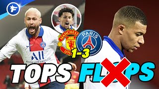 Manchester UnitedPSG 13  Neymar et Marquinhos en patron Mbappé déçoit  Tops et Flops [upl. by Acinad]