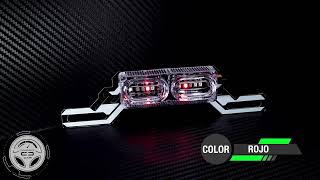 LUZ TRASERA 10 LED ESTROBO PORTA PLACA STOP MOTO UNIVERSA [upl. by Balbinder]