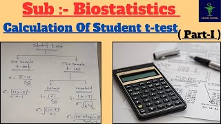 Student ttest One amp Two sample ttest Paired amp Unpaired ttest Biostatistics  PartI [upl. by Epuladaug988]