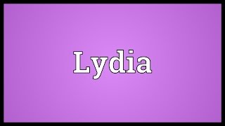 Lydia Meaning [upl. by Teodoor702]