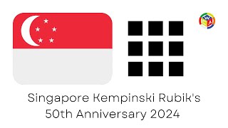 Singapore Kempinski Rubiks 50th Anniversary 2024 3x3x3 [upl. by Haeckel]