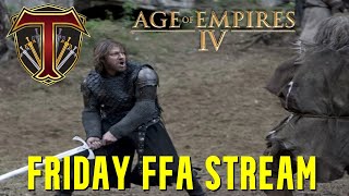 Friday Night FFA MADNESS Age of Empires 4 Multiplayer Stream [upl. by Elyrad]