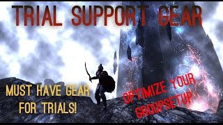 ESO  Trial Support Gear  Must have Gear for Trials [upl. by Ziladnerb]