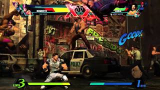 Ultimate Marvel vs Capcom 3 Gameplay  Hawkeye vs Strider [upl. by Etak]