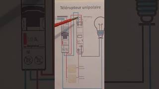 Schéma du télérupteur Legrand unipolaire electric astuce télérupteur [upl. by Nwahsaj]