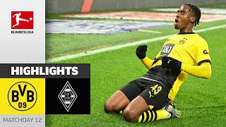 Borussia Dortmund  Borussia Mgladbach 42  Highlights  MD12 – Bundesliga 202324 [upl. by Nylzzaj]