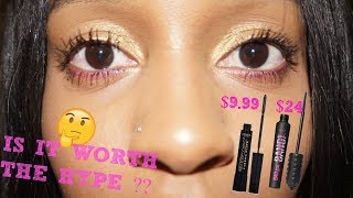 BAD GAL BANG MASCARA VS LOREAL TELESCOPIC HighEnd vs Drugstore [upl. by Woodward621]