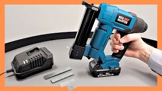 NEU MASTER Electric Cordless Nail GunStaple Gun Review [upl. by Mosnar]