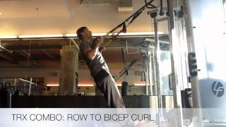 TRX COMBO TRX ROW TO BICEP CURL [upl. by Oirramed]