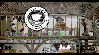 Pottery 101 How to prepare an Oxide for use over a glaze How much water do I use [upl. by Heise]