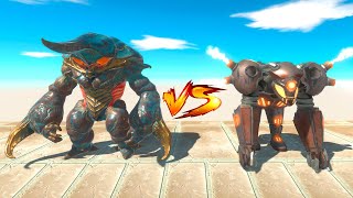 Ranthorn vs Reactor Goro  Animal Revolt Battle Simulator [upl. by Agiaf28]