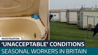 Seasonal workers on British farms being given unhealthy and dangerous accommodation  ITV News [upl. by Quigley]