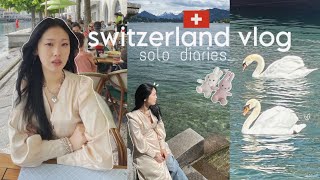 my first time in switzerland 🇨🇭 the most beautiful country on the planet  solo travel vlog [upl. by Dalli789]