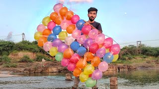 We Made Water Boat Using Balloons  Will it Work [upl. by Acireed]