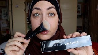 MARC JACOBS The Face II  Sculpting Foundation Brush No 2 Review and Demo [upl. by Quirita]