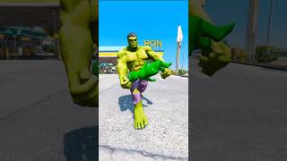 Hulk Saves Baby Hulk reels gta5 shorts indianbikedriving3d [upl. by Enoryt]