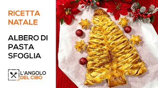 ALBERO DI PASTA SFOGLIA  Ricetta di Natale  angolodelcibo [upl. by Moore566]