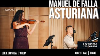 Asturiana by Manuel De Falla  Melancholic Violin and Piano Live Performance [upl. by Ainat]