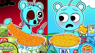 Incredibox Sprunki  SKY Normal Vs Horror Versions Convenience Store Food Mukbang Animation  ASMR [upl. by Emelun798]