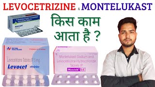 Levocetrizine hydrochloride and Montelukast tablet uses in Hindi  Wellness Gallery [upl. by Acirem]