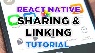 Sharing amp Linking in React Native [upl. by Ailecara]