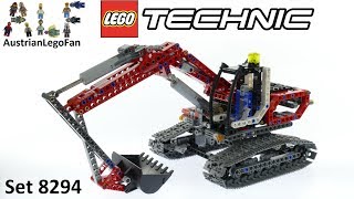 Lego Technic 8294 Excavator  Lego Speed Build Review [upl. by Ahusoj]