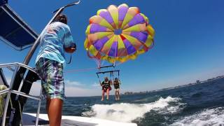 Parasailing in North Myrtle Beach SC  2017 [upl. by Ecirtal]