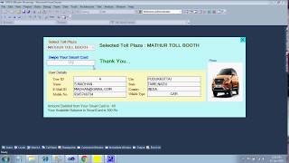 RFID based Toll Booth Management System Toll Booth Toll Plaza [upl. by Meadows]