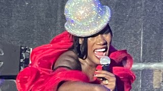 Grace Jones  New song ”Key” Sweden Stockholm rosendals trädgårds party 1662024 [upl. by Ojytteb]