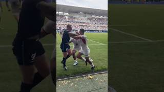 Stuart Hogg loses control with Ramos vs Toulouse [upl. by Anjanette]