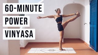 60MINUTE POWER VINYASA  IntAdv Yoga Flow  CAT MEFFAN [upl. by Aneerol189]